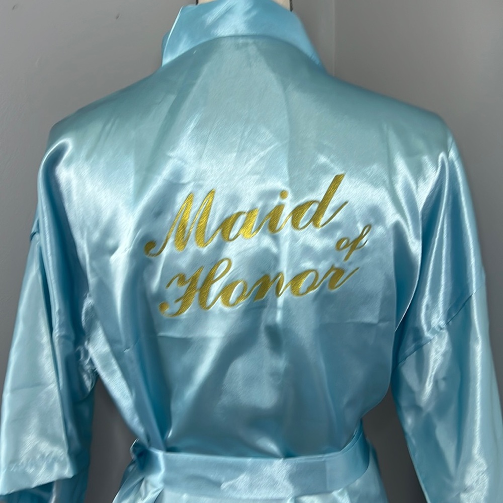 MAID OF HONOR Light Blue Robe